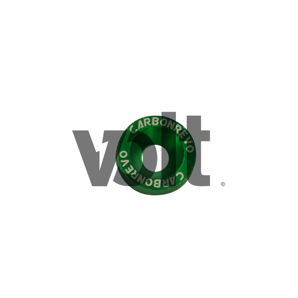 Rondelles Aluminium VERT (10 PAR SET) CARBONREVO
