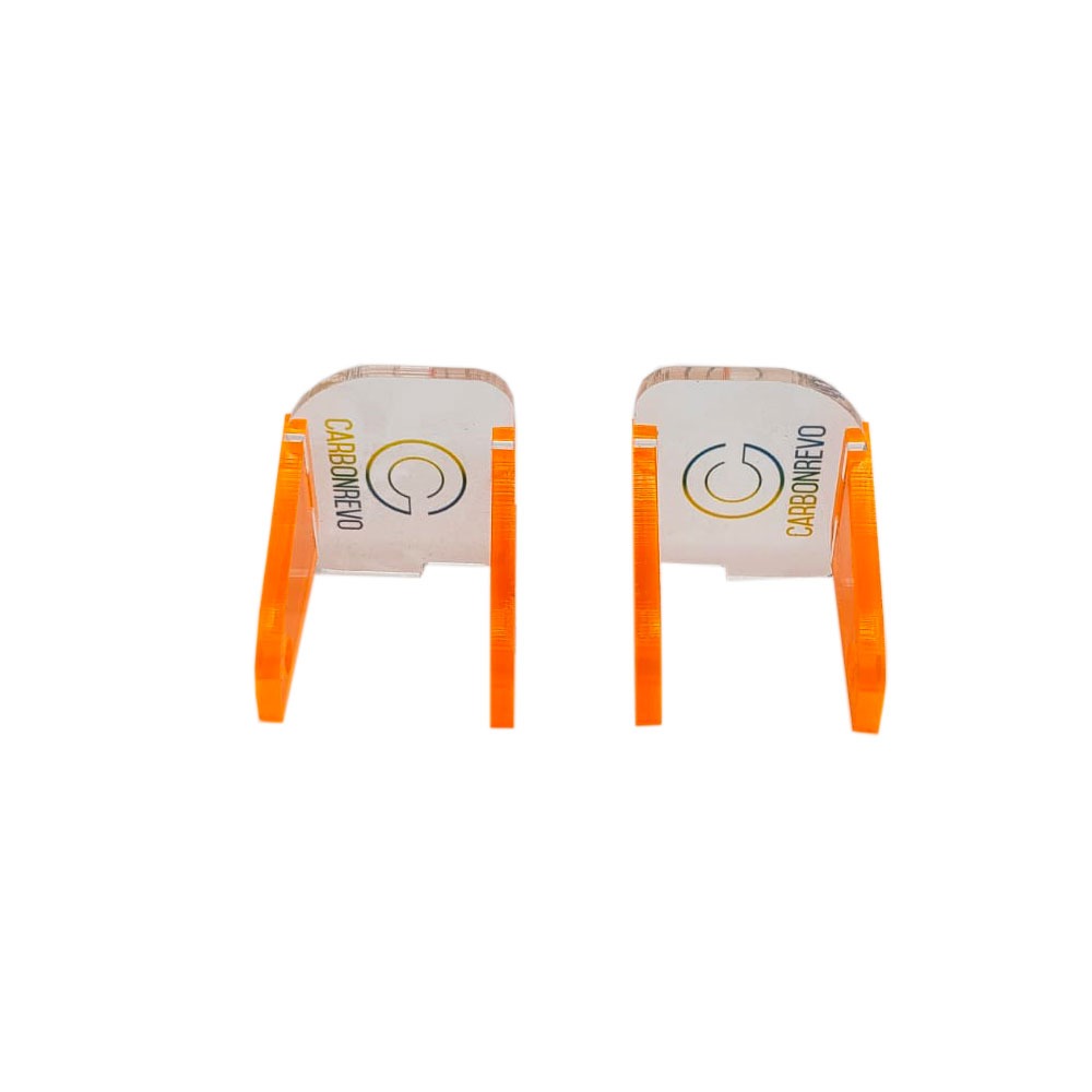 Cache LED AVANT ORANGE Translucide Paire CARBONREVO DUALTRON RAPTOR & ULTRA 1