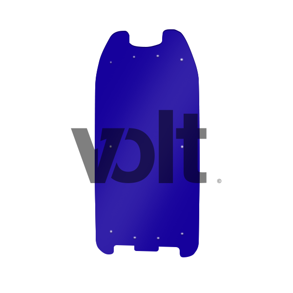 Doublure de Deck 3mm BLUE CARBONREVO DUALTRON RAPTOR 1