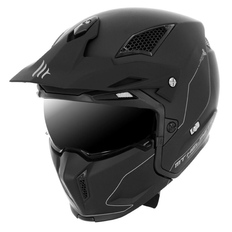 CASQUE TRIAL MT STREETFIGHTER SV UNI NOIR MAT (taille XS)