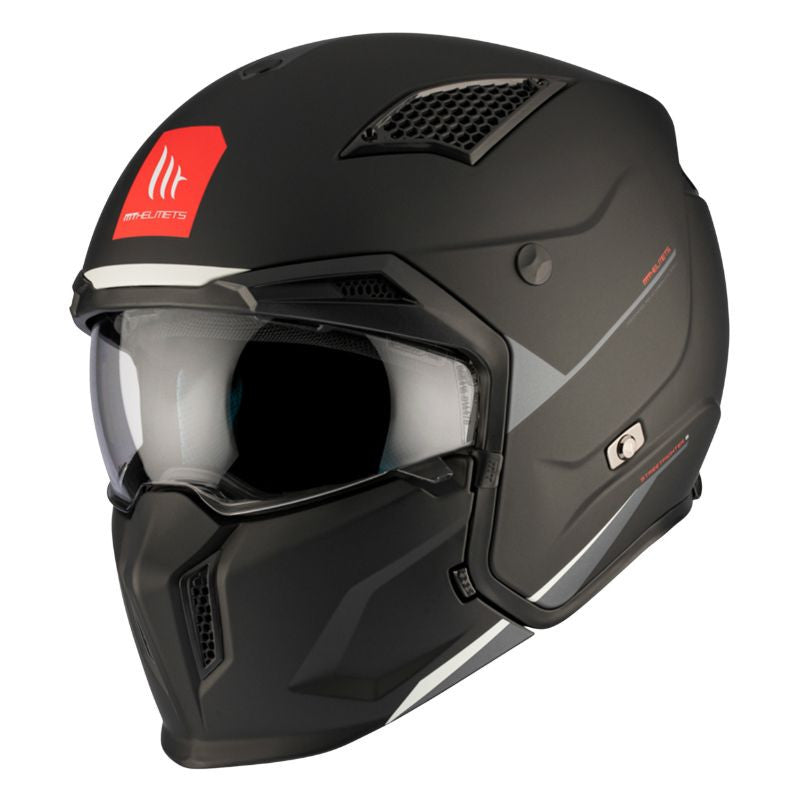 CASQUE TRIAL MT STREETFIGHTER SV UNI NOIR MAT