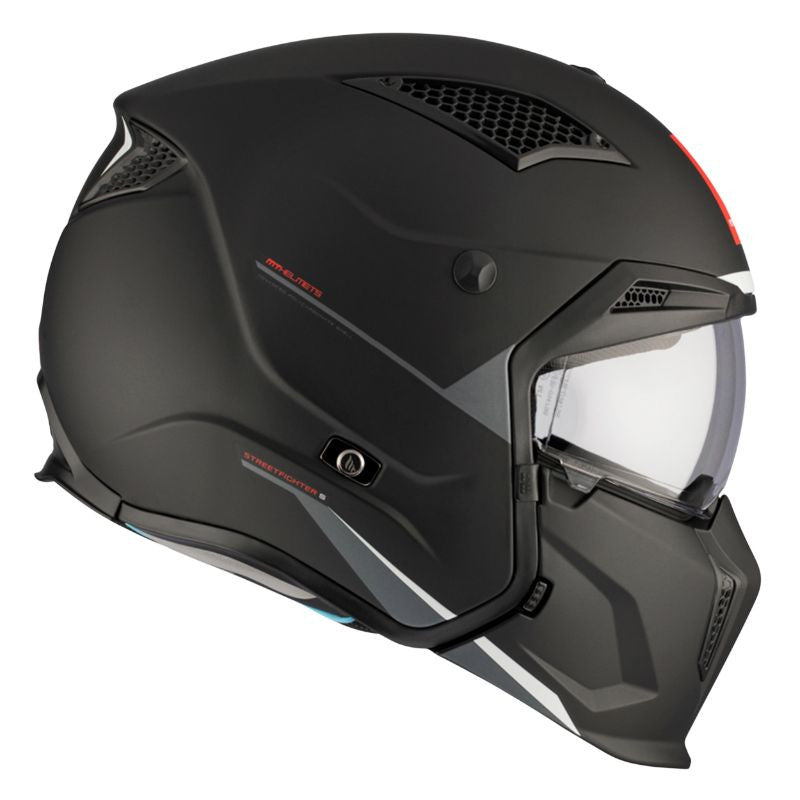 CASQUE TRIAL MT STREETFIGHTER SV UNI NOIR MAT