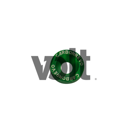 Rondelles Aluminium VERT (10 PAR SET) CARBONREVO