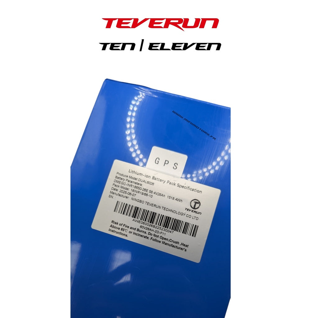 Batterie 60V 26Ah VERSION 2025 GPS TEVERUN FIGHTER 10 & 11