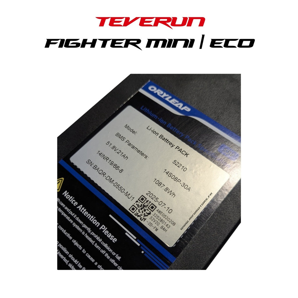 Batterie 52V 20Ah TEVERUN FIGHTER MINI 2024 & ECO 2025