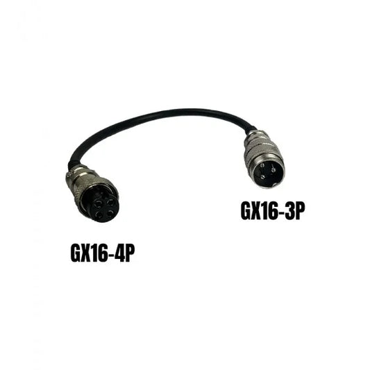 Adaptateur de Charge GX16 3Pins Male Vers GX16 4Pins Femelle