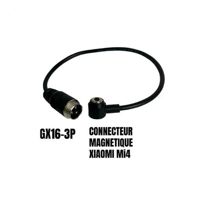 Adaptateur de Charge GX16 3Pins Male Vers Connecteur Magnetique Xiaomi Mi4