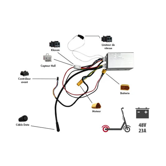 Controleur B ARRIERE 48V 23A VSETT 9+