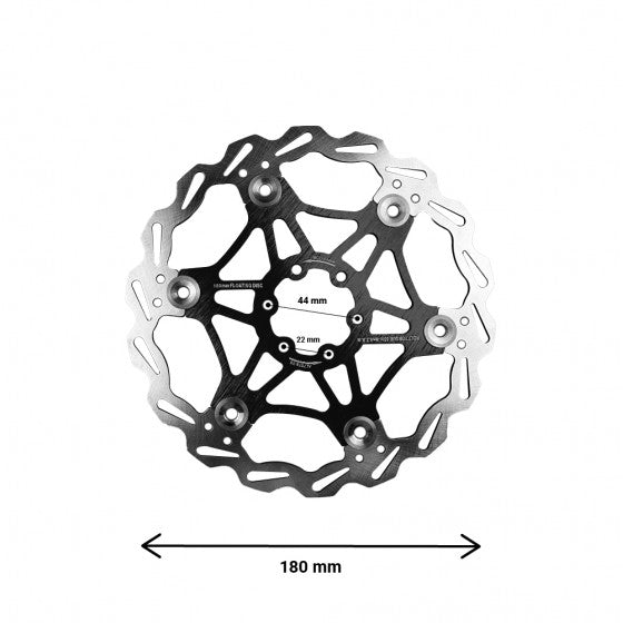 Disque de Frein Flottant 180mm (entraxe 44mm) Noir