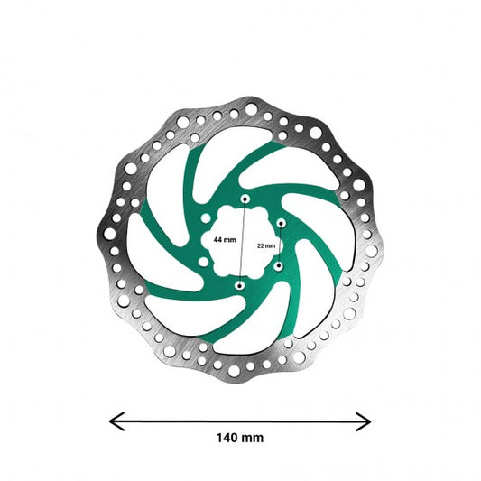 Disque de Frein R6 140mm (Entraxe 44mm) Vert