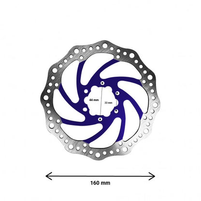 Disque de Frein R6 160mm (Entraxe 44mm) Bleu