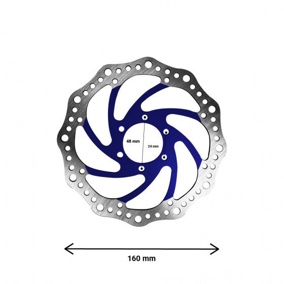 Disque de Frein R6 160mm (Entraxe 48mm) Bleu